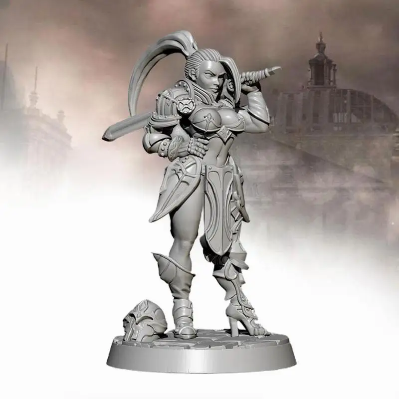 

Produced by H40mm YUFAN Female Guardian Swordsman Resin White TD-2410 Model Soldier T5C8