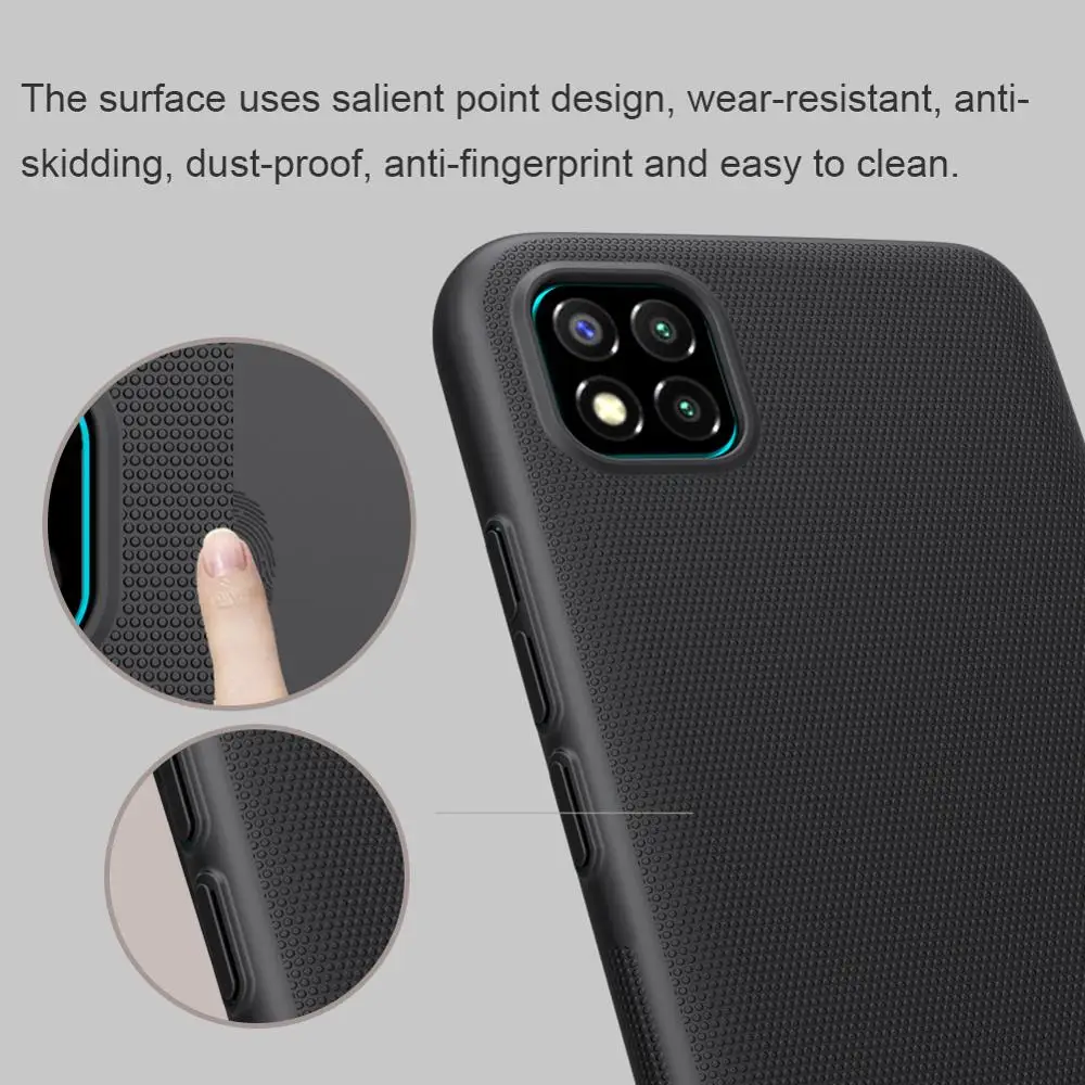 

Nillkin Frosted Matte Shield Hard PC Case for Xiaomi POCO C3 Phone Back Cover Cases