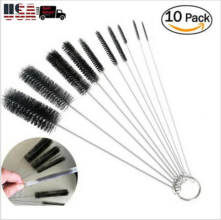 10 шт./компл. бытовой Ершики трубы кальяна очиститель Стекло щетка для чистки труб