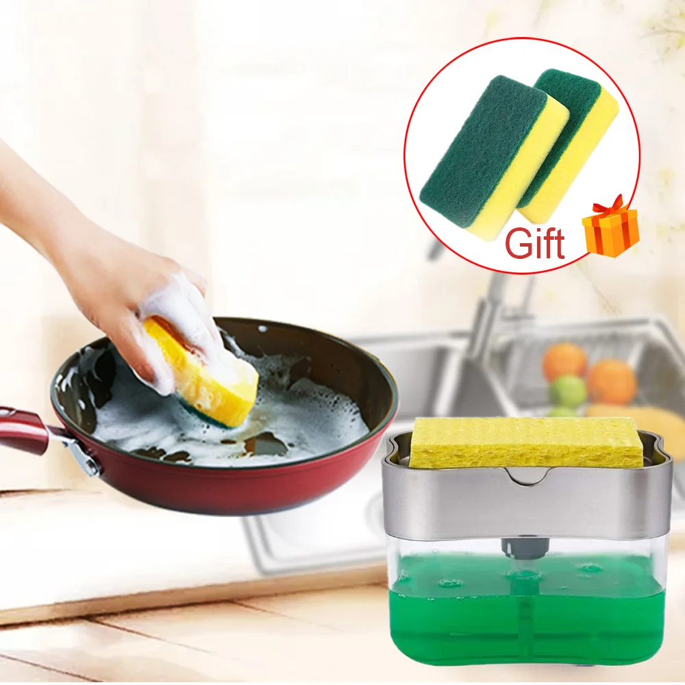 Кухонная фотоемкость автоматическая губчатая пластиковая коробка 2 в 1 с