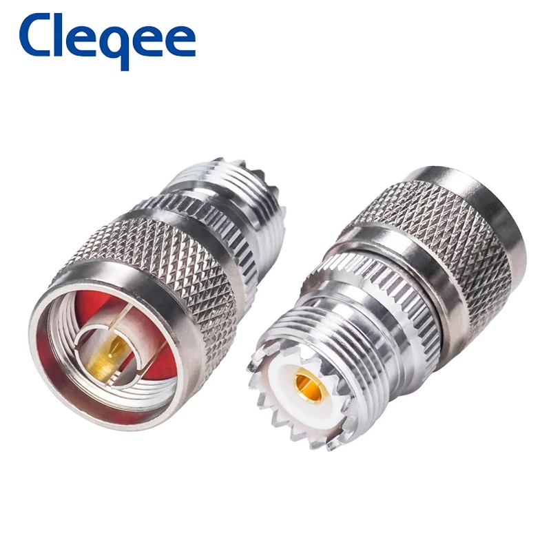 Cleqee N Type Male к UHF SO239 стандартный женский адаптер RF коаксиальный медный разъем |