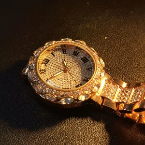 Часы наручные женские со стразами, брендовые люксовые модные со стальным браслетом
