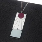 Ожерелье Kamado Tanjirou из аниме рассекающий демонов, подвеска с кулоном для косплея, ожерелье для фанатов, бижутерия в подарок