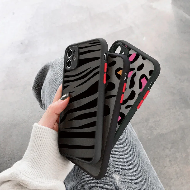 Eopard Print Silicone Phone Case For Cover iPhone 13 12 11 14 Pro Max MINI X XR XS 7 8 Plus SE 2020 Case TPU Back Fundas Coque
