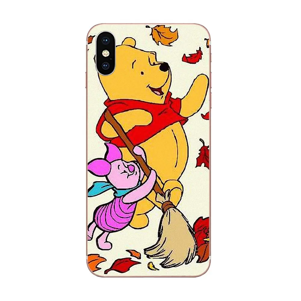 Винни-Пух в осенними листьями модные чехлы для Huawei NOVA 2 V20 Y3II Y5 Y5II Y6 Y6II Y7 Y9 G8 G9 GR3 GR5 GX8
