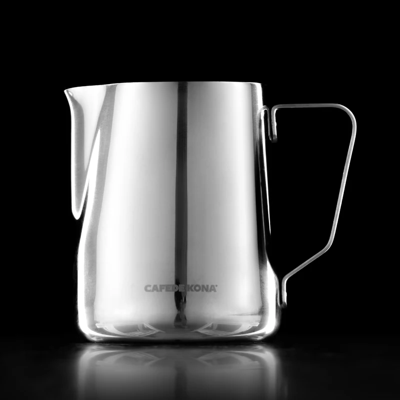Кувшин CAFEDE KONA Градуированный для бариста кувшин зеркальный из нержавеющей стали