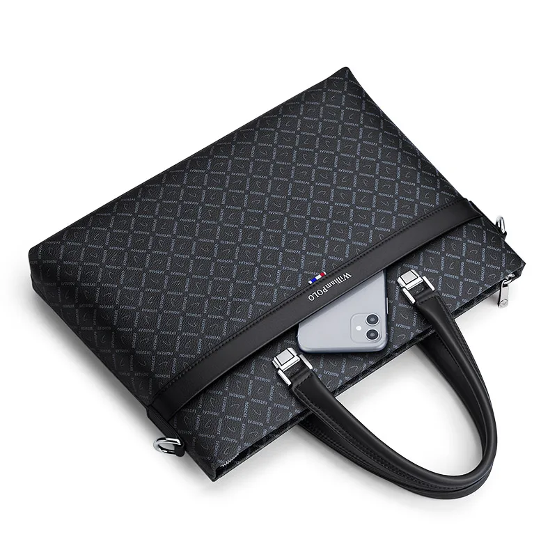 WILLIAMPOLO Briefcase men's handbags business casual  shoulder messenger bags computer bags pl203060