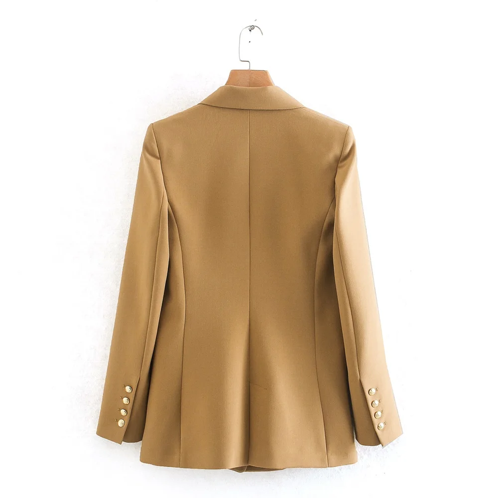 2020 Spring Women's New Lapel Long Sleeve Waist Thin Casual Small Blazer British Slim Temperament Wild Fashion Suit | Женская одежда