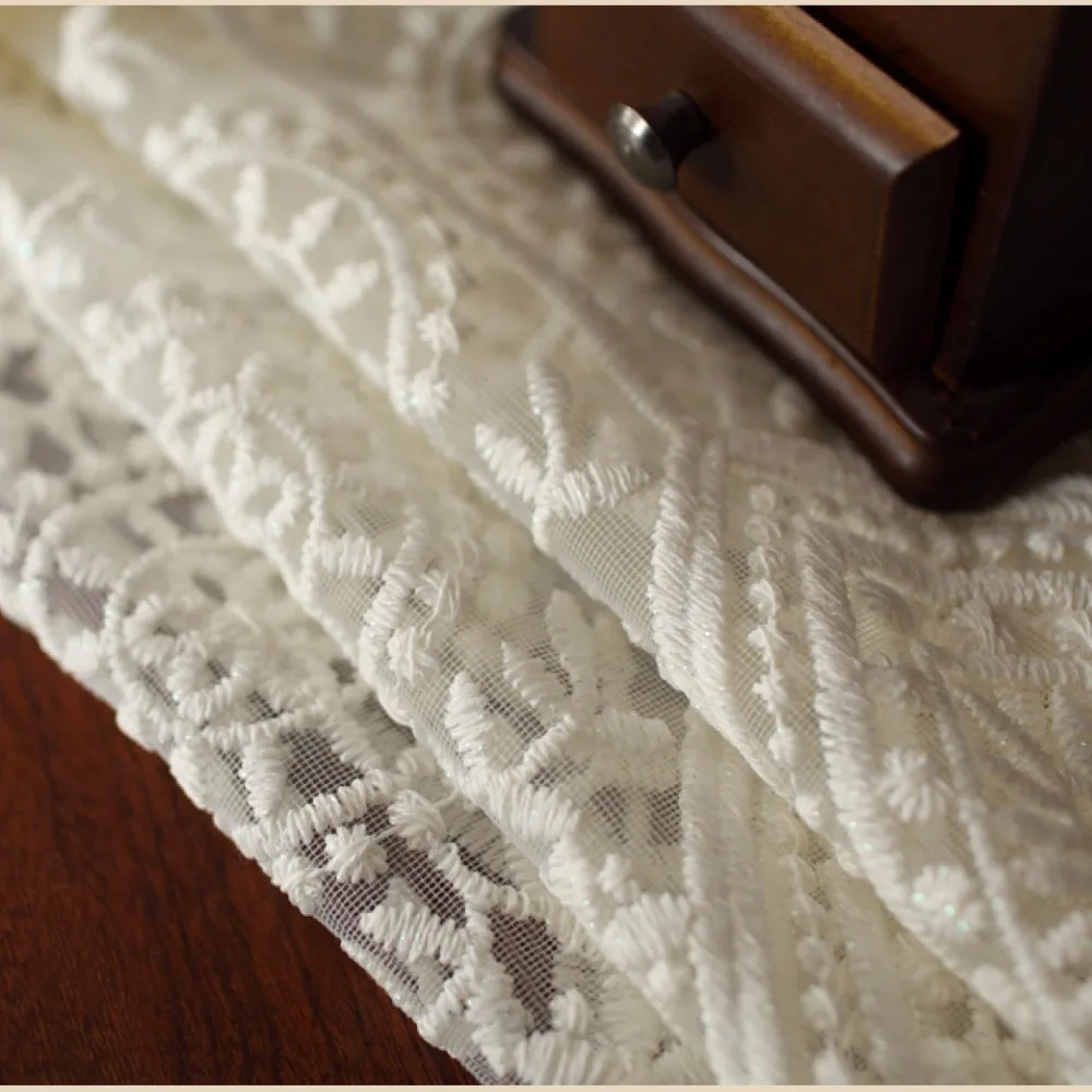 Европейские жаккардовые занавески с вышивкой из вуали для гостиной балкона