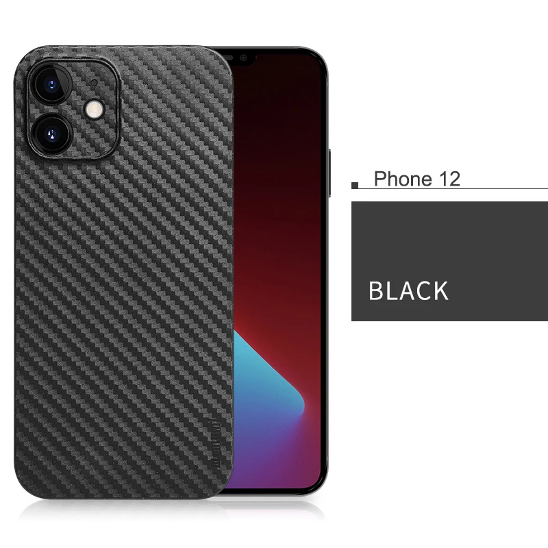 

XNCORN Hot Carbon Fiber Lightweight PP Protective Phone Case For IPhone 12 Pro Max Anti-fall Wear-resistant Insulation