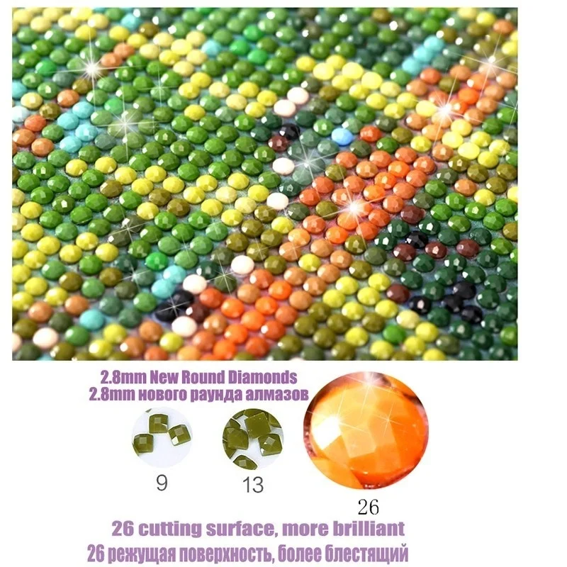 

5D DIY diamond painting full square / round diamond "wolf tiger" diamond embroidered cross stitch, mosaic, home decoration, gift