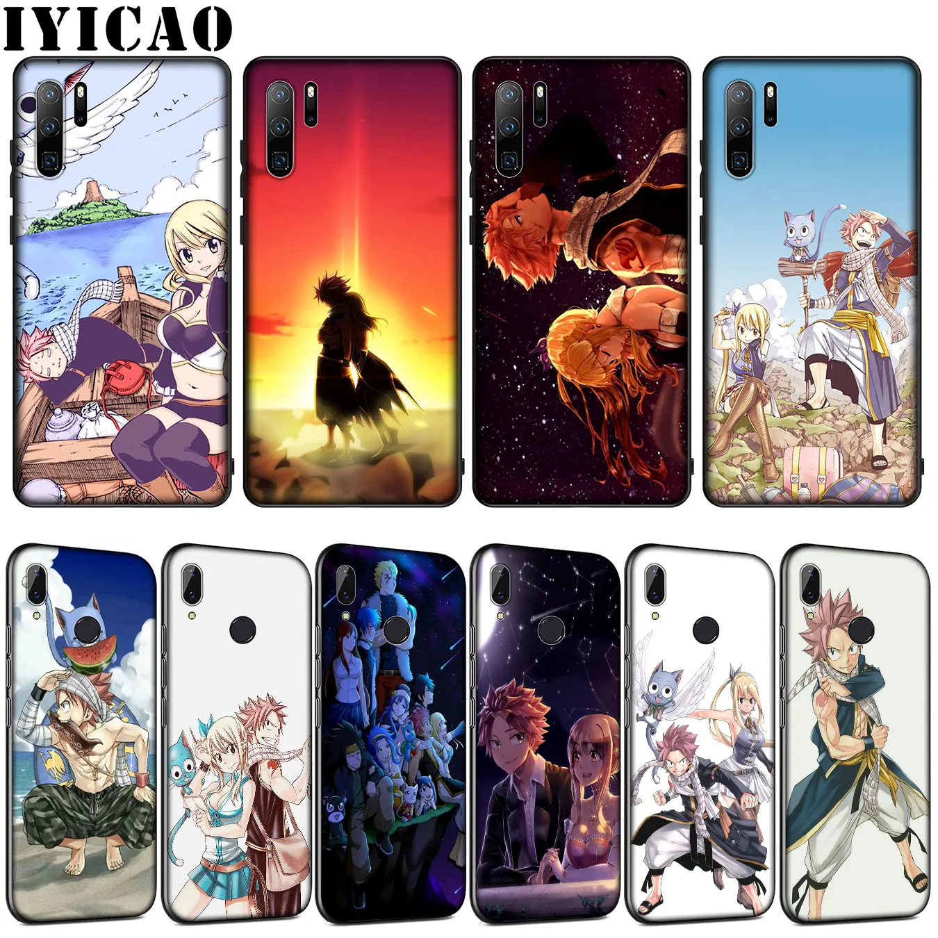 Мягкий силиконовый чехол IYICAO Fairy Tail для Huawei P30 P20 Pro P10 P9 Lite Mini 2017 2016 P Smart Z Plus 2019 |