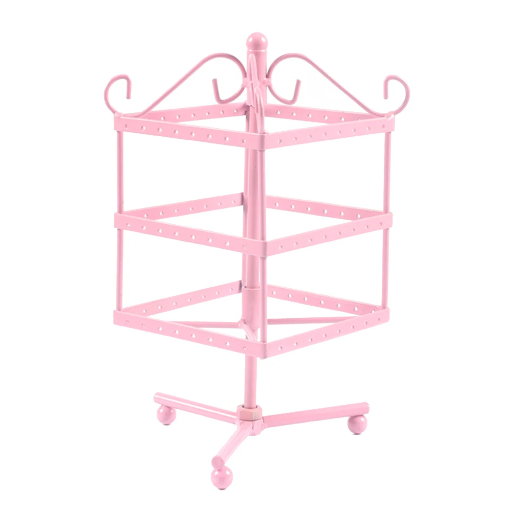 Подвесная вращающаяся подставка для украшений держатель колец и ожерелья