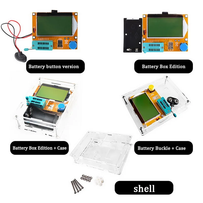 ESR Meter 328 Tester Digital V2.68 ESR-T4 диодный Триод Емкость MOS/PNP/NPN 12864 ЖК-экран тестер |