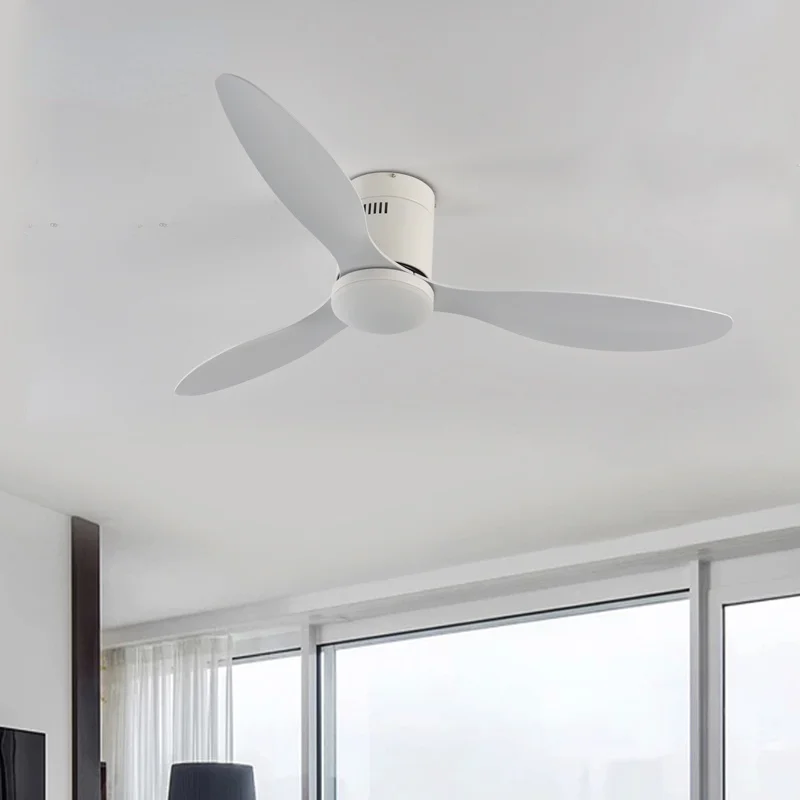 

SOVE Low Floor Modern Led Ceiling Fan With Lights Simple Without Light DC Remote Control Home Fan Ventilador De Techo 220V 110V