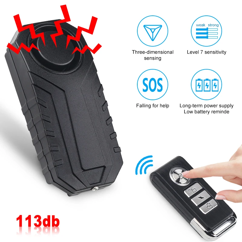 

Водонепроницаемая сигнализация для велосипеда, беспроводной пульт дистанционного управления для мотоцикла, велосипеда, охранная сигнализ...