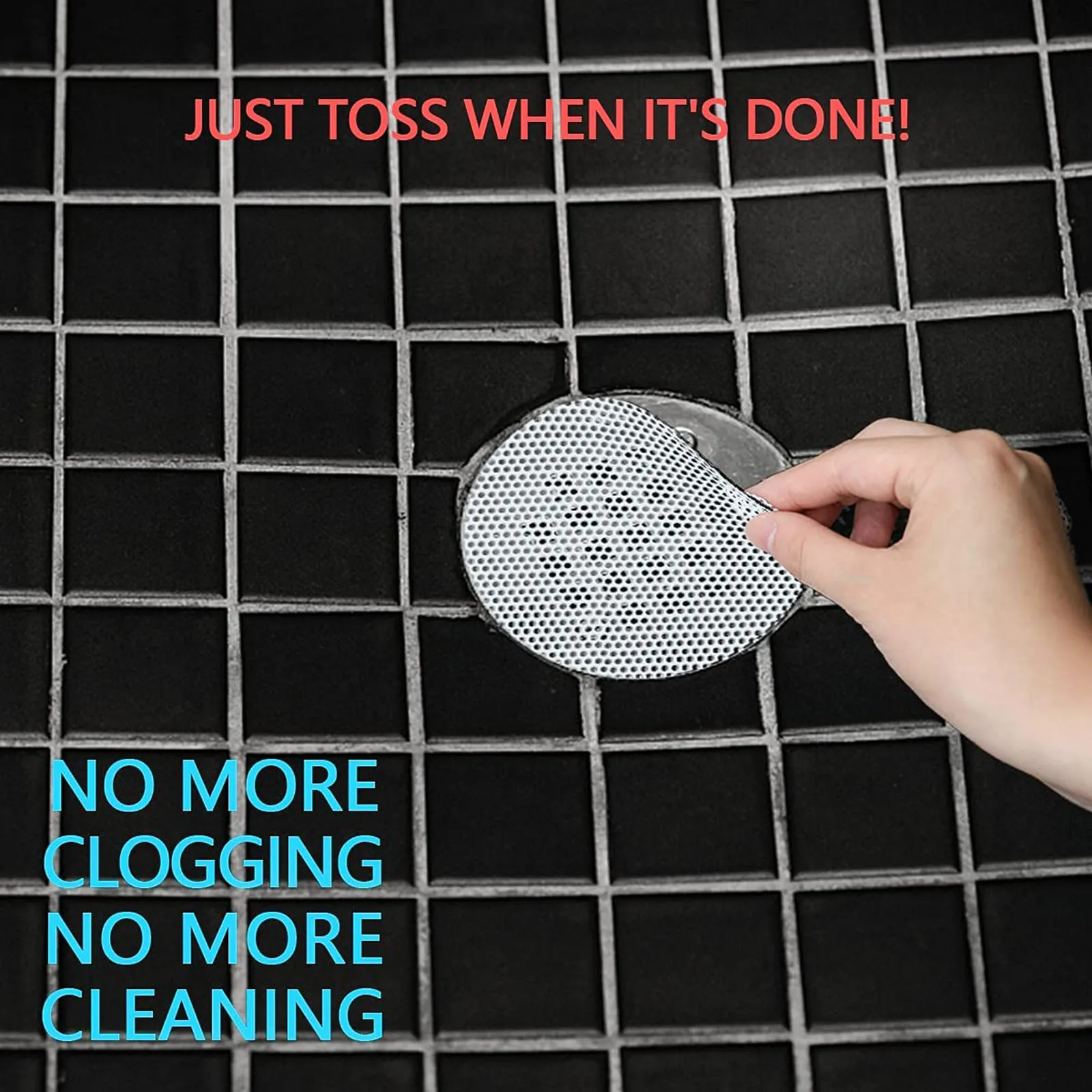 

25PCS Hair Catcher Bags Sink Filter Drain Bathroom Shower Filter Hair Catcher Mesh Bag Sink Strainer Filter Water Stopper