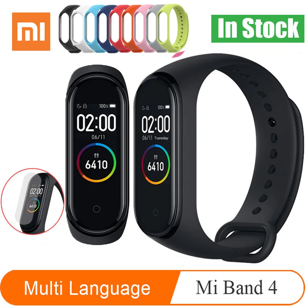 Xiaomi MiBand 4 1 S Смарт-браслет с сенсорным экраном для Android IOS 1 S фитнес Xiaomi Mi Band 4