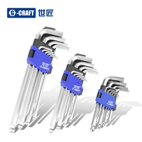9 pces allen key set torx screwdriver double end l type star universal wrench multifunctional mechanical workshop tools