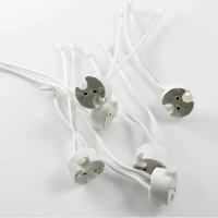 10pcs mr16 mr11 gu5 3 g4 halogen led bulbs holder base socket wire connectors