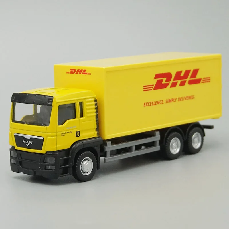 1:64 литья под давлением модель автомобиля человек DHL контейнеровоз транспортного
