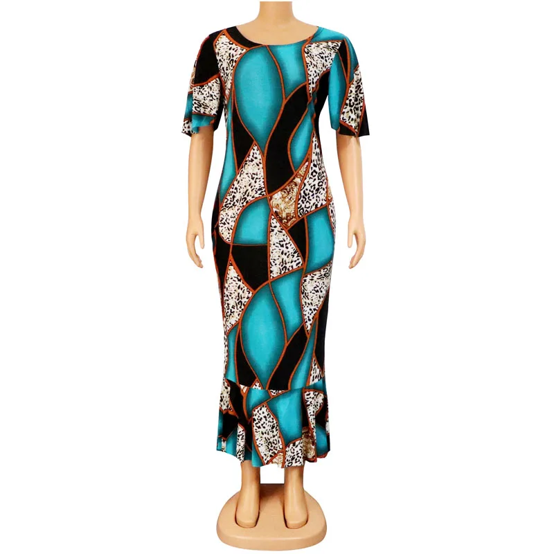 Летние африканские эластичные облегающие Сексуальные вечерние платья русалки с