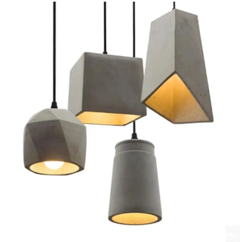 

American retro creative Cafe dining room Pendant Lamp bar chandelier modern personality concrete Chandelier