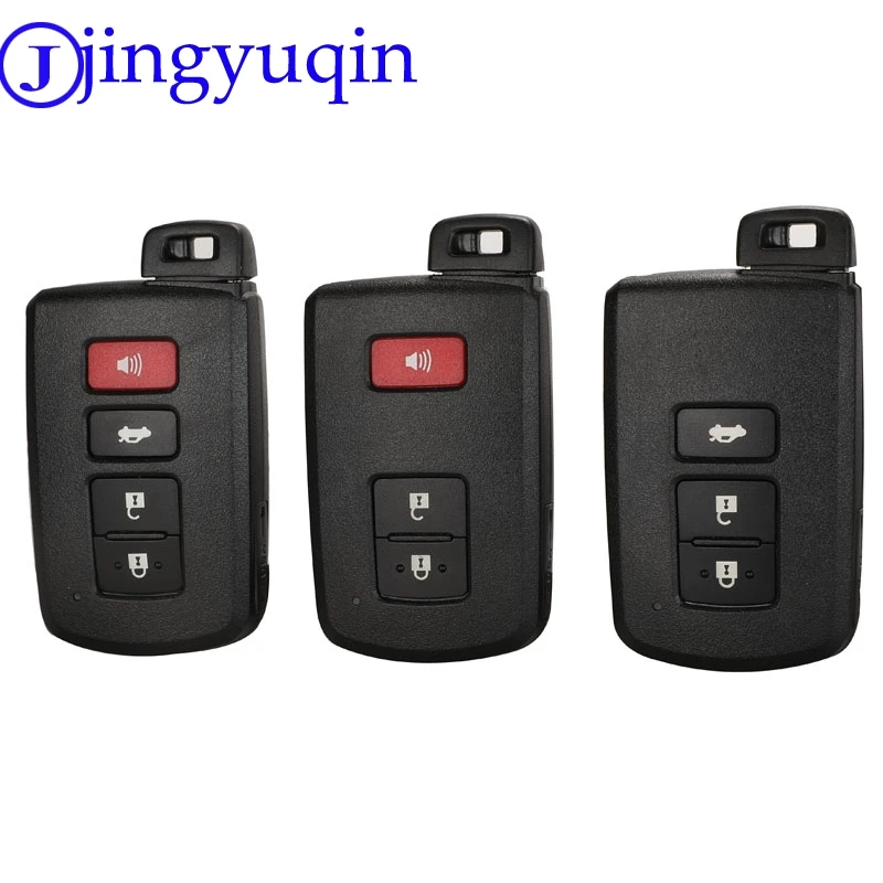 Jingyuqin дистанционный 3/4 кнопочный чехол для ключа автомобиля Toyota Camry Corolla Avalon Rav4 Land