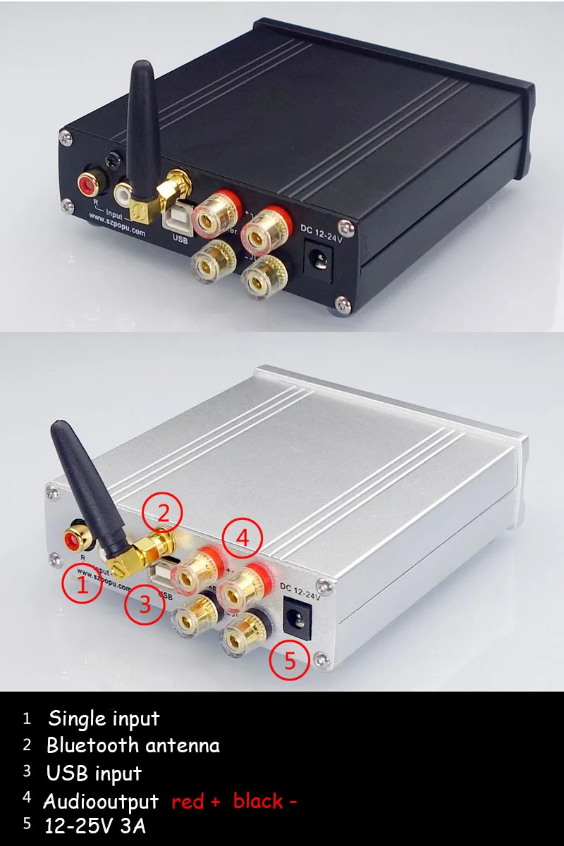 TPA3116D2 Bluetooth 5,0 цифровой усилитель мощности Qcc3003 100 Вт* 2 2,0 стерео аудио усилитель PCM5102A сабвуфер со звуковой картой