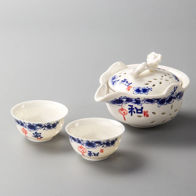 

Ceramic Teapot Tea Set Include 1 Pot 2 Cups Tea Pot Portable Travel Kettle Office Tea Sets Drinkware Kung Fu TeaSet High Quality