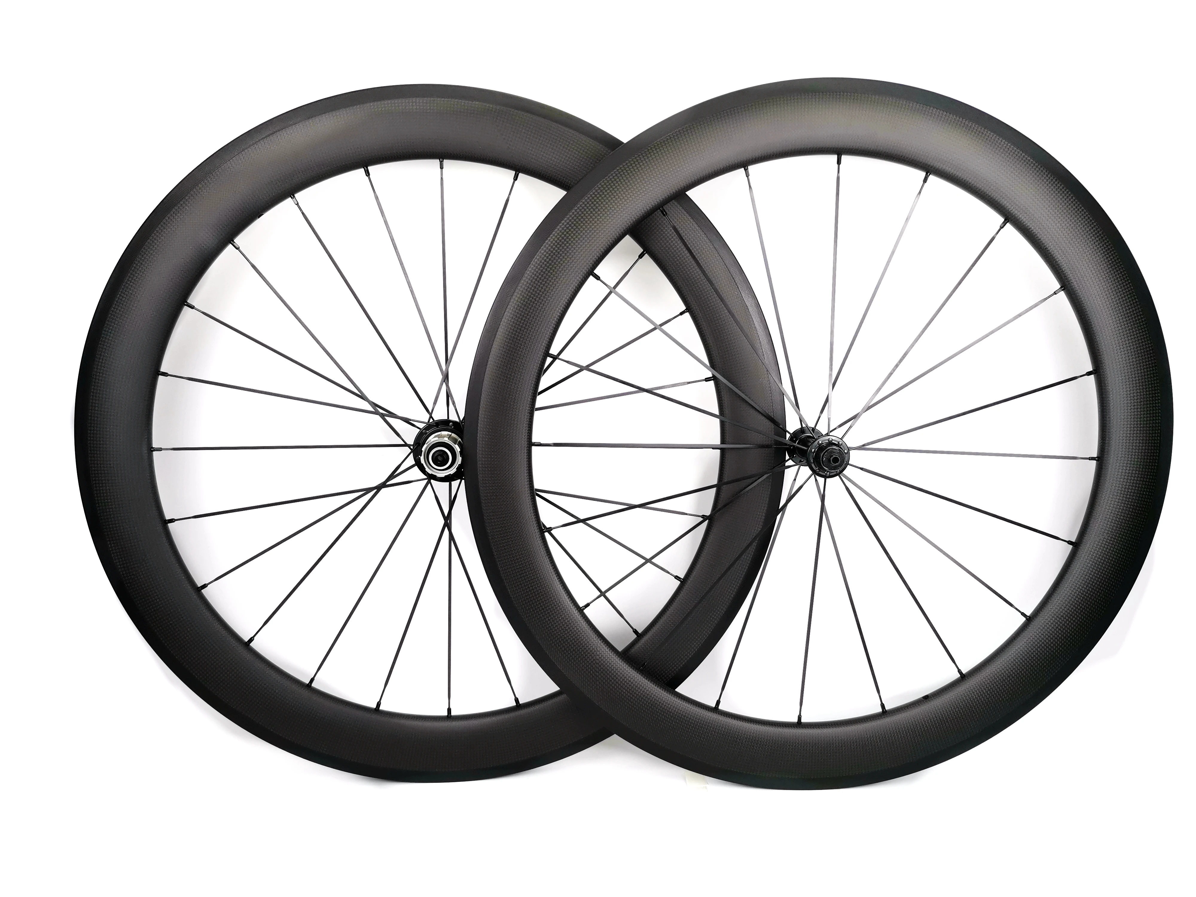 

NEW Style! 700C 60mm depth road bike carbon wheels 25mm width Tubular/clincher bicycle carbon fiber wheelset 3k matte finish