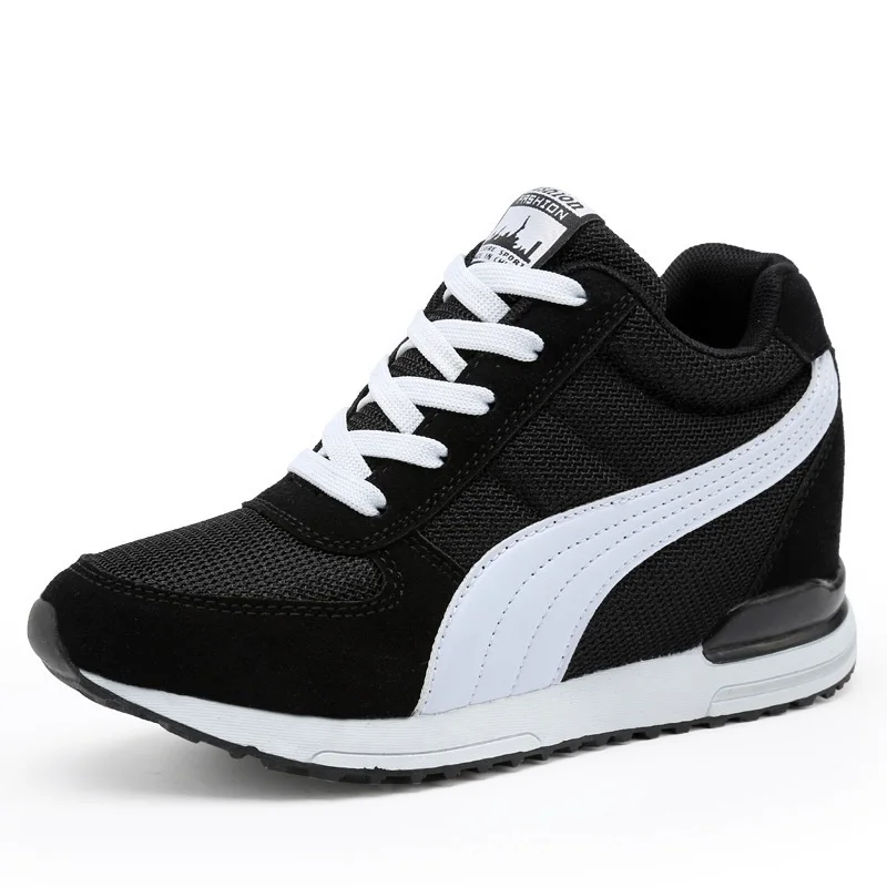 Кроссовки женские на плоской подошве модная повседневная обувь невидимые для