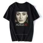 Футболка мужская хлопковая с круглым вырезом, персонализированная рубашка в стиле хип-хоп, с надписью Adele Hello Album 25, в европейском и американском стиле, лето