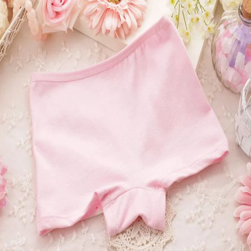 

4 Pcs/Lot Girls Cotton Underwear Children Kids Panties Boxer Underwear 2-10Years