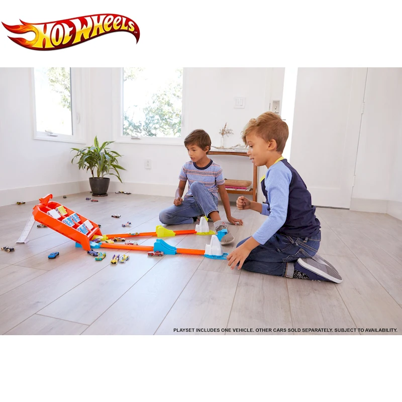 Hotwheels экшн-машина трек Игровой Набор Hot Wheels отлитые модели автомобилей Аксессуары