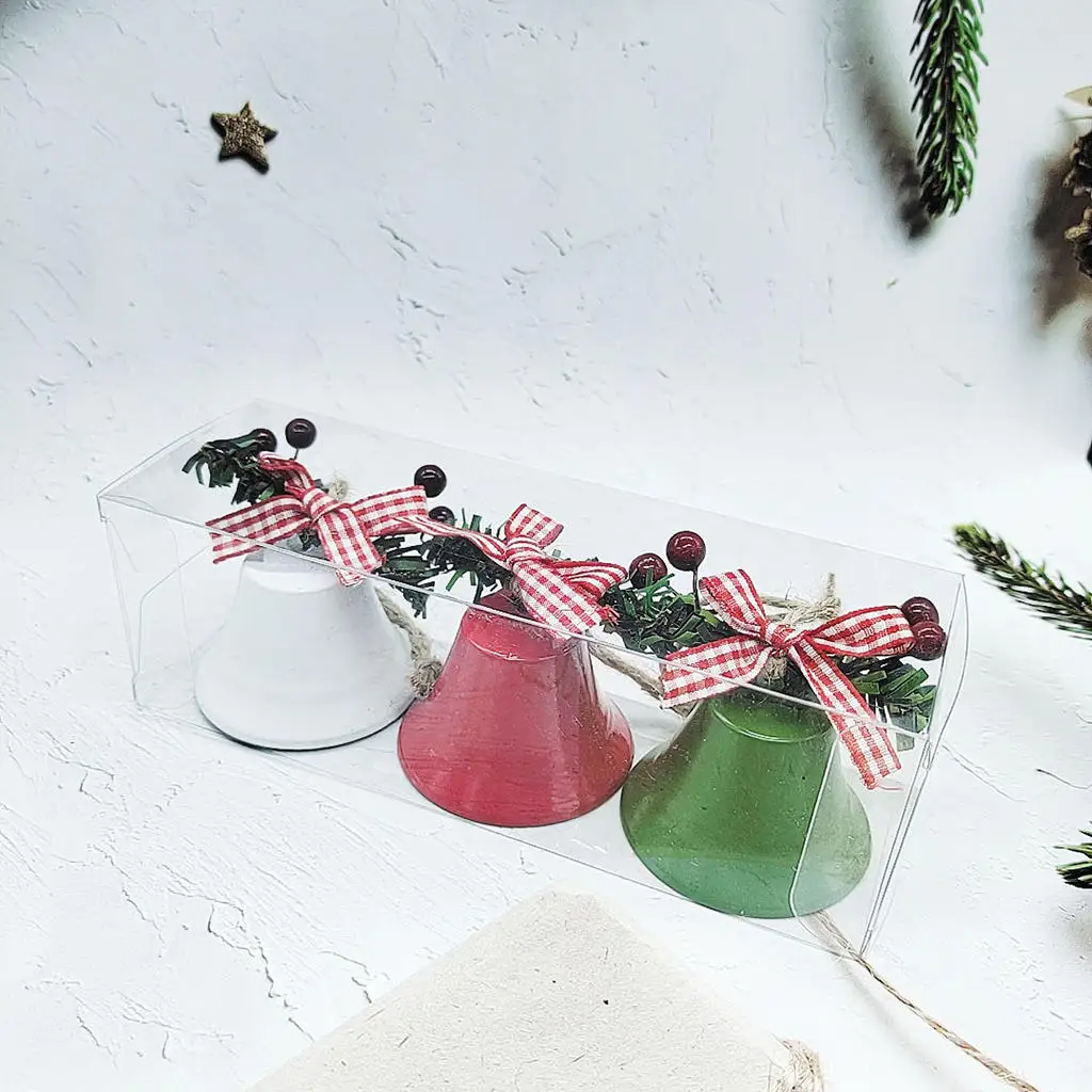 

3x Christmas Bell Ornaments Charm Decor Wall Decoration for Xmas Tree Hanging Decor Wreath