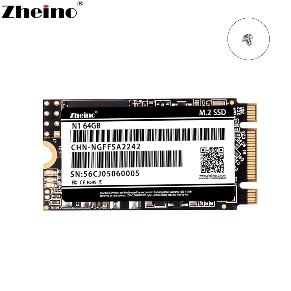 Внутренний твердотельный накопитель Zheino M.2 SSD SATA 2280 мм 2242 64 Гб 128 ГБ 256 512