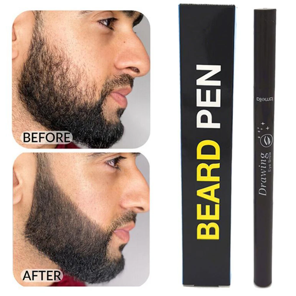 

1pcs Men Beard Growth Pen Facial Hair Sideburn Mustache Repair Shape Regrowth Pen Beard Enhancer Nourish Shaping Anti Hair Loss
