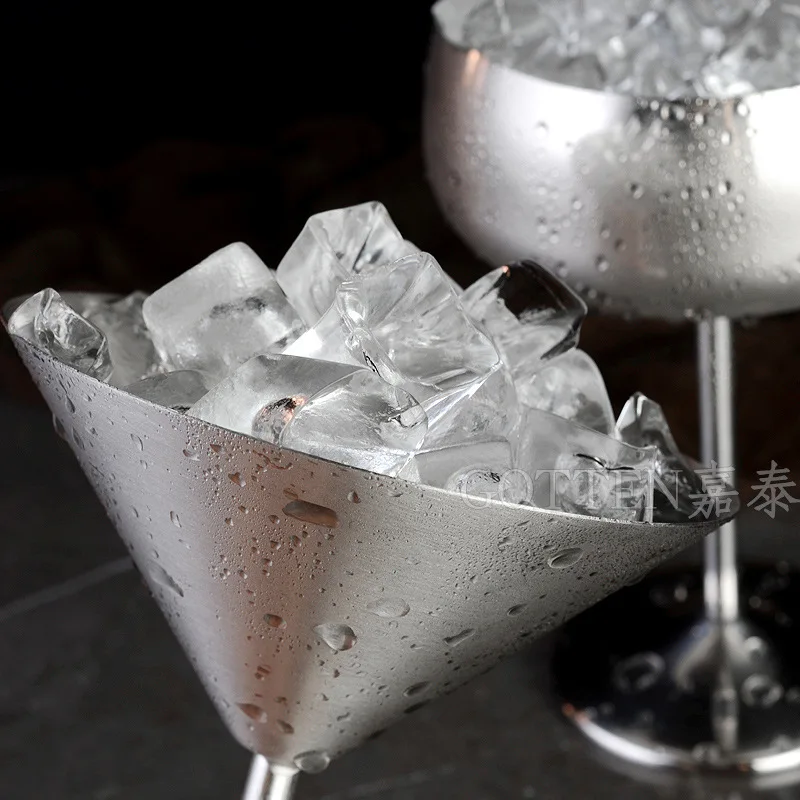 304 glasses of red wine stainless steel silver pink gold juice cup cop party champagne cooking 500ml | Дом и сад