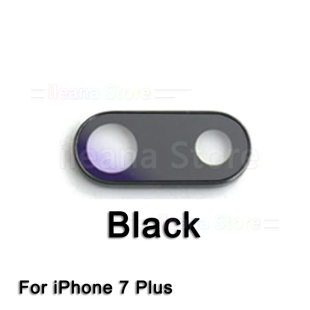 Сапфировое стекло задняя камера Стекло кольцо для iPhone 7 8 плюс камера объектив кольцо Крышка Оригинальная Замена - Цвет: i7 Plus Black