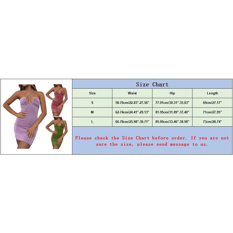 

Halter Cut Out Sexy Dress Summer 2021 Spaghetti Strap Ruched Bodycon Dress Backless Off Shoulder Mini Club Party Dress