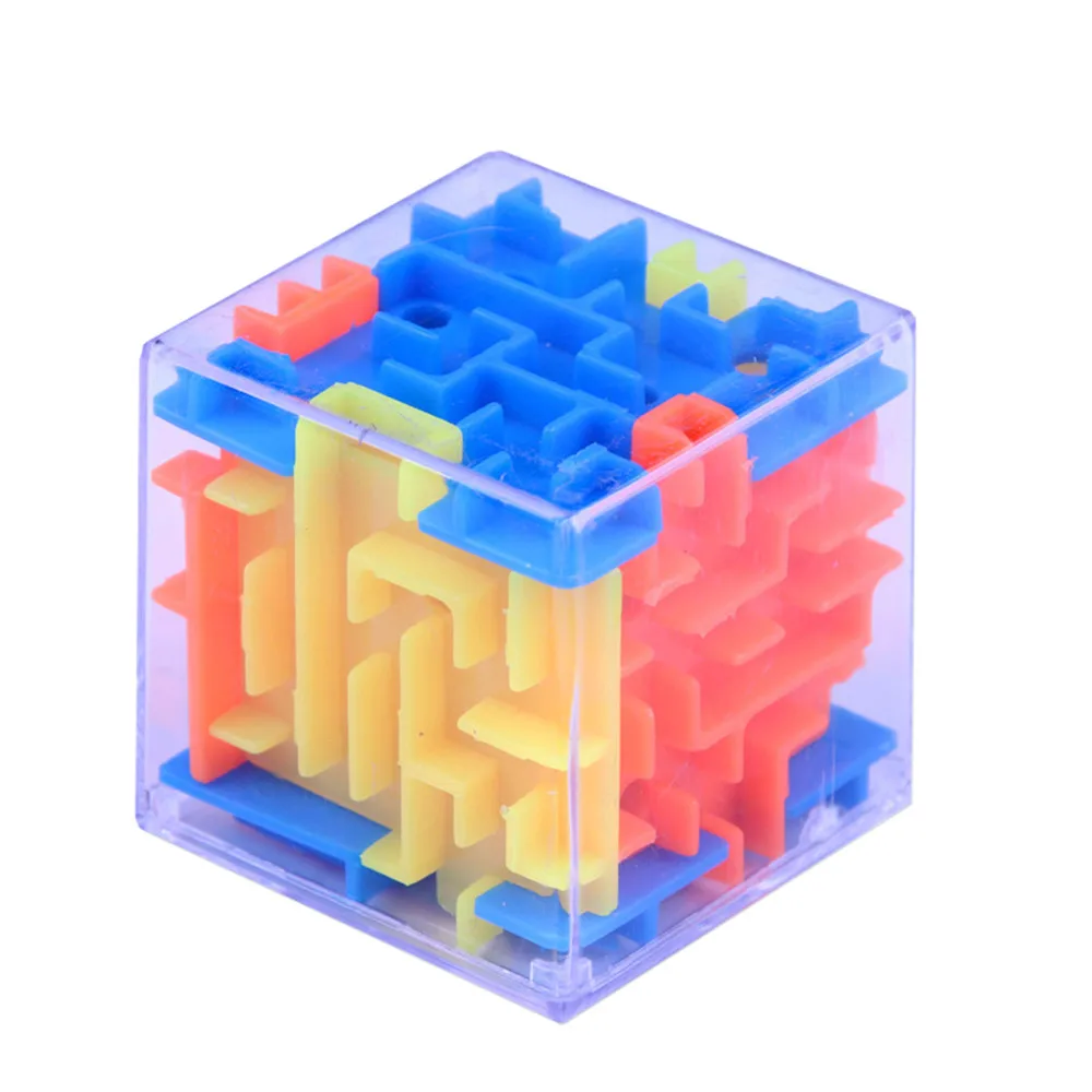 Детские игрушки, 3D головоломки, игрушки лабиринт, горячая распродажа, чехол для игры в ручную, коробка, забавная игра в мозги, вызов, игрушки, баланс, развивающие игрушки для детей - Цвет: Оранжевый
