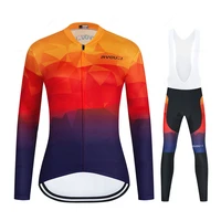 2022 cycling jersey long sleeve women new spring cycling clothing female bike clothes sports wear 19d gel pants suit breathable