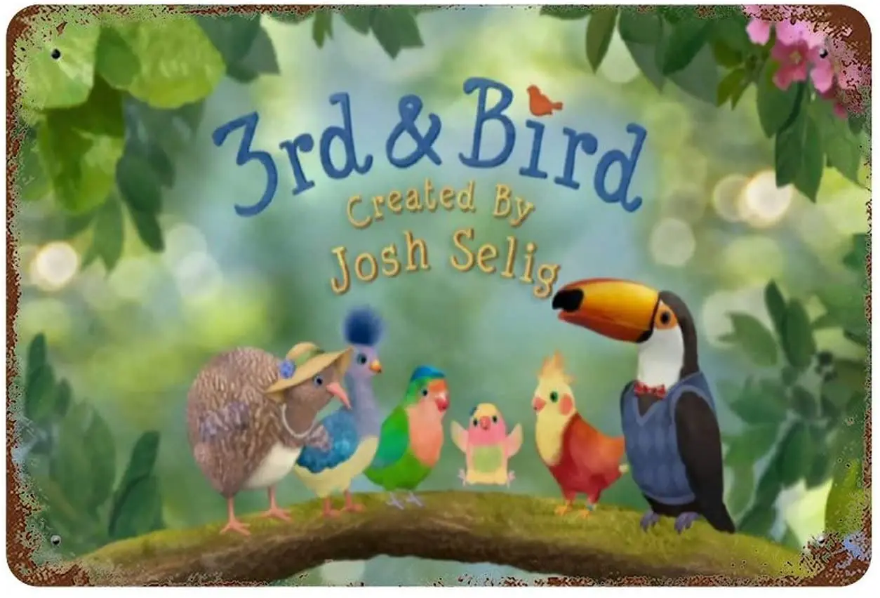 

ANGOGO 3Rd & Bird/Retro Nostalgic Sign Metal Tin Home Cofe Bar Wall Decoration Sign Decor 8 inch x 12 inch Ⅶ