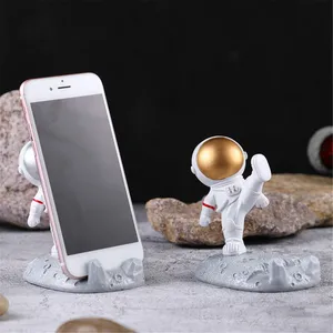 2021 astronaut universal phone holder for iphone 11 12 pro max desktop stand pen holder miniatures home decor phone accessories free global shipping