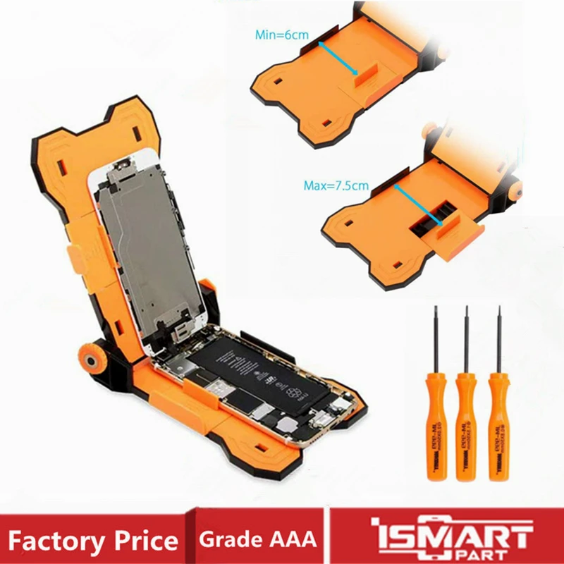 

JM-Z13 LCD Repair Holder for iPhone Adjustable Frame Screen Opening Tools 4in1 Fixed Clamp Teardown Smart Phone