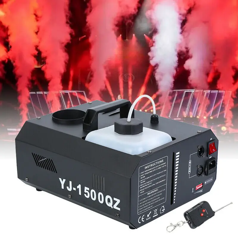 Тумана дым машина Fogger Up пульт дистанционного управления DMX 1500 Вт 220 В DJ вечерние