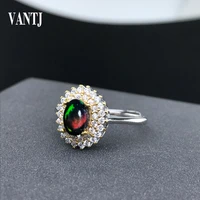 elegant natural black opal rings sterling 925 silver gemstone oval 57mm for women wedding engagement gift fine jewelry