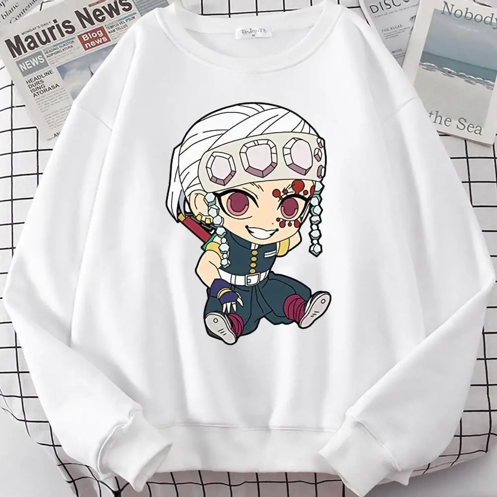 

Demon Slayer Kochou Shinobu personalise O-NECK Cotton Sweatshirts with Pocket Casual Unisex jumper