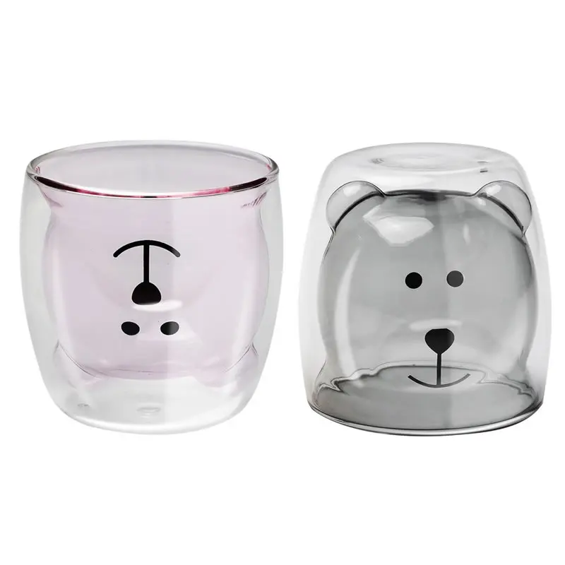 OBR 270 мл креативная стеклянная кружка с двойными стенками милая кофейная